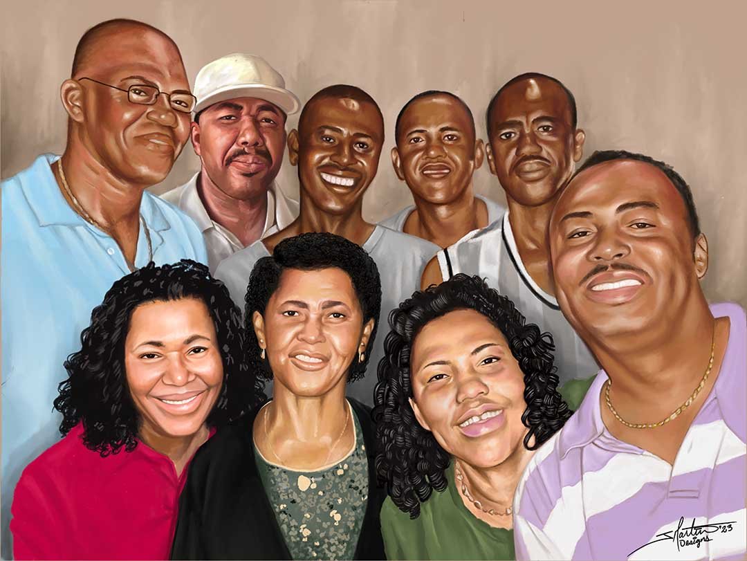 The Blake Family portrait by JMartin Designs
